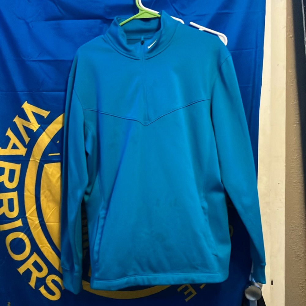 BLUE NIKE GOLF 3/4 ZIP UP